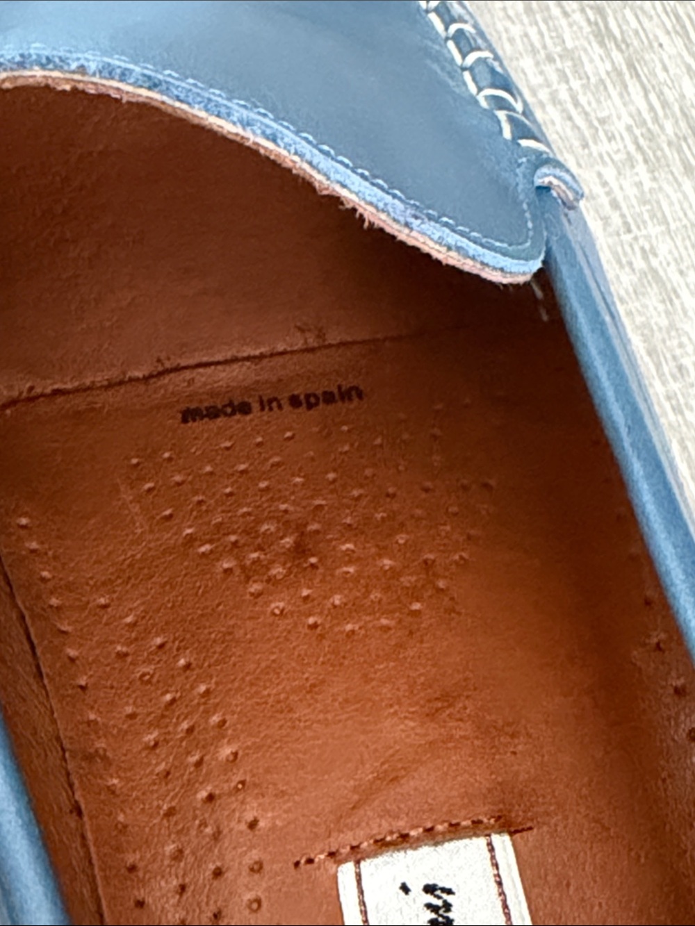 Sandro Moscoloni Blue Leather Slip-On Moccasins - Picture 11 of 11